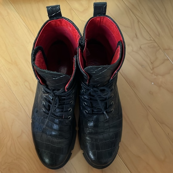 SAINT+SOFIA | Noho Boot - Black Crocodile Leather | Size 11 / 42 - Picture 3 of 5